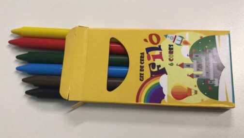 CAIXA CARTÃO PERSONALIZADA COM 6 GIZ DE CERA - FCEST6GIZ - Imagem 3